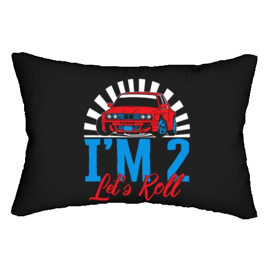I'm Two Let's Roll Lumbar Pillows, Future Race Driver Lumbar Pillows,