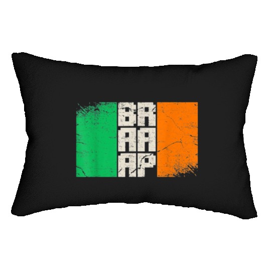 Dirt Biker Irish flag motocross Lumbar Pillows