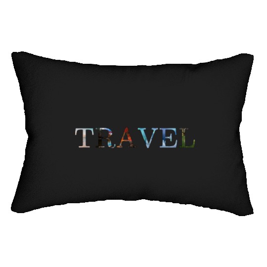 in love with travel, in all seasons Lumbar Pillows