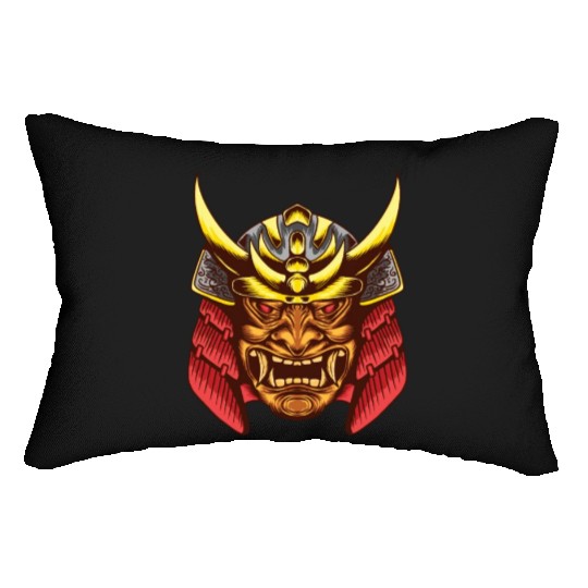 Anime Samurai Legendary Mask Lumbar Pillows