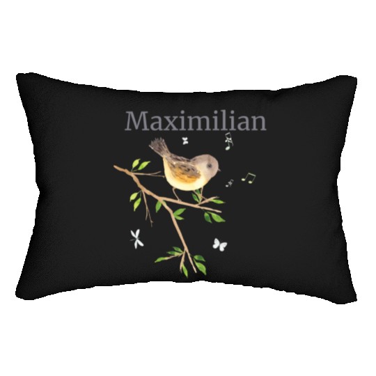 Waldier Vogel Name Maximilian Lumbar Pillows