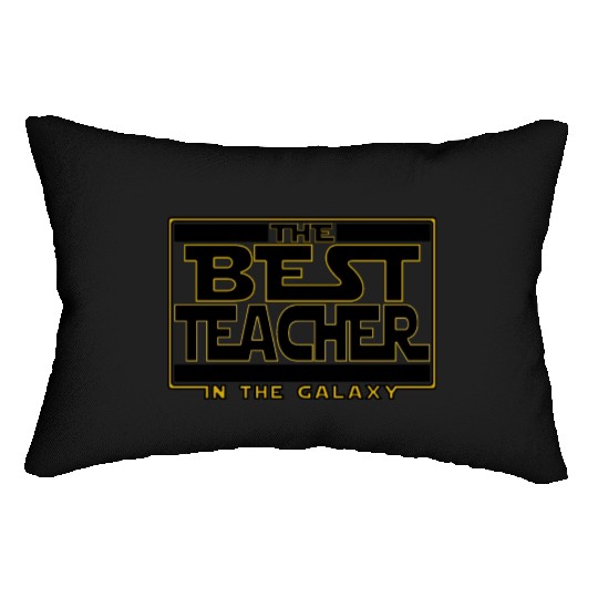 The best teacher in the galaxy Lumbar Pillows