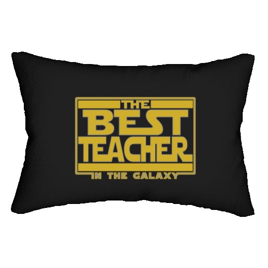 The best teacher in the galaxy Lumbar Pillows