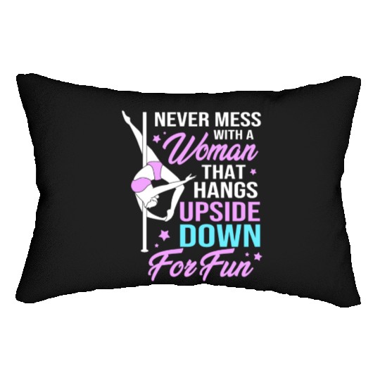 Pole Fitness Humor Funny Pole Dancer Lumbar Pillows