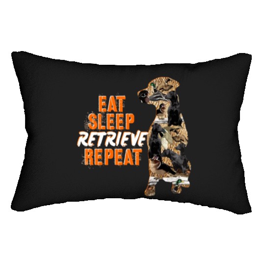 Labrador Retriever Duck Hunting Design Lumbar Pillows