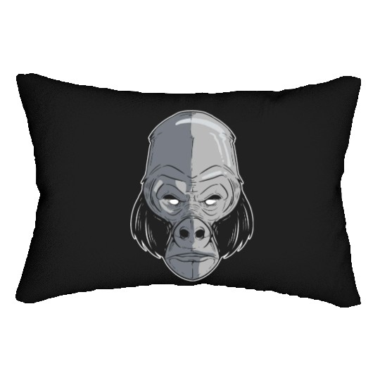 King Gorilla Zookeeper Gift Lumbar Pillows