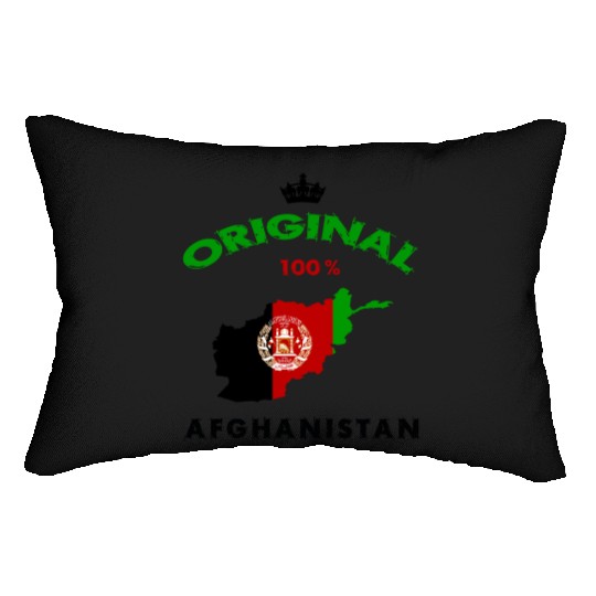 Afghanistan original 100% flag design Lumbar Pillows