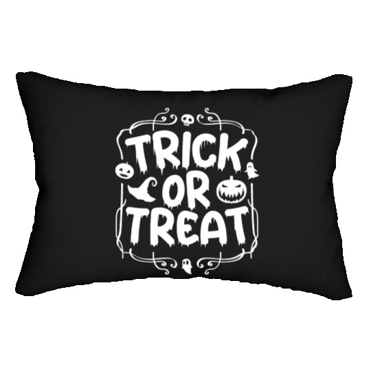 Trick Or Treat Halloween Pumpkin Witch Lumbar Pillows