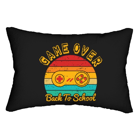 Game Over Back To School Lumbar Pillows
