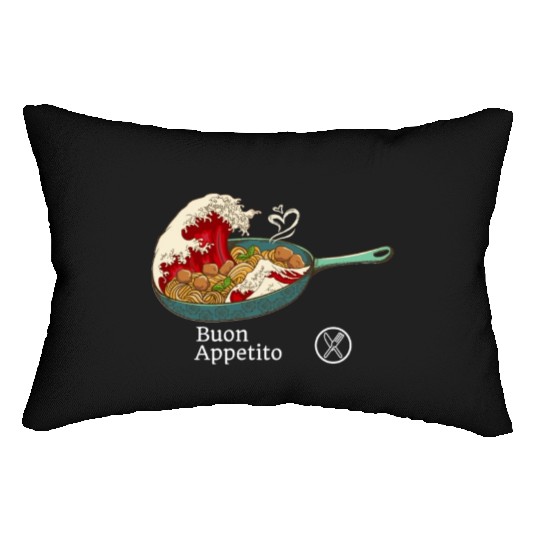 Spaghetti Bolognese - Italian Noodles - Japanese R Lumbar Pillows