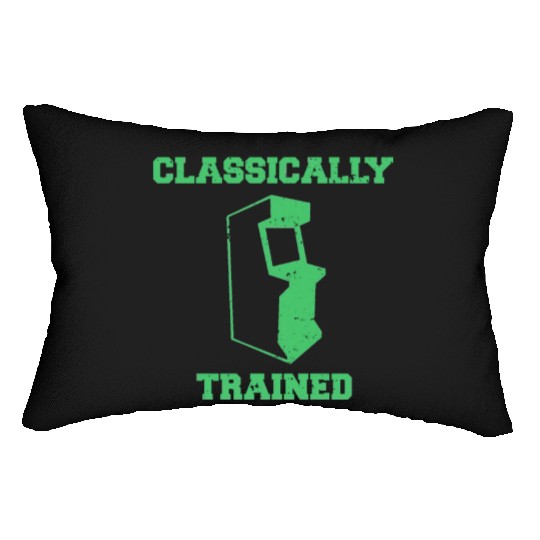 Classically Trained | Arcade player Lumbar Pillows
