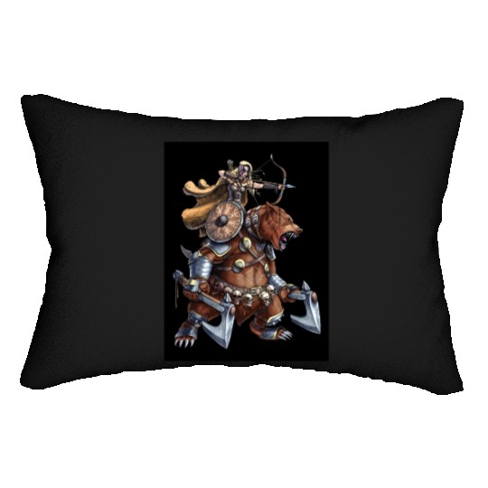 Norse Bear Viking Archer Warrior Lumbar Pillows