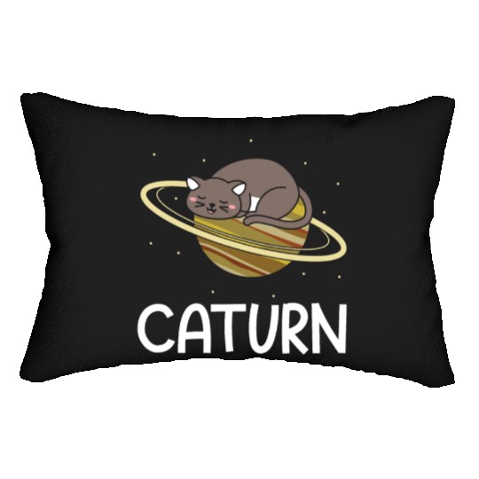Caturn Cat Owner Saturn Astronomer Astronomy Lumbar Pillows