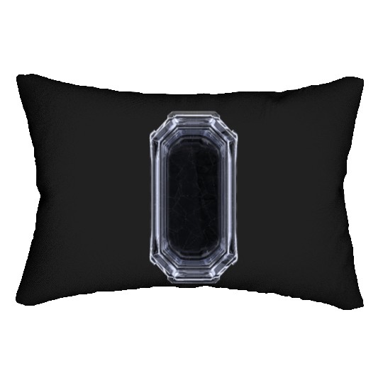 Mysterious Crystal - Black & White Lumbar Pillows