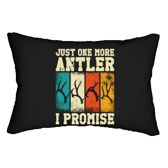 Buck Deer Hunting Hunter Vintage Lumbar Pillows