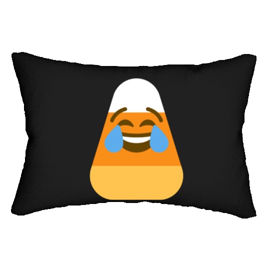 Laughing Candy Corn Halloween Costume Lumbar Pillows