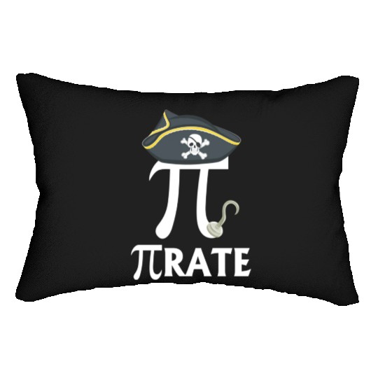 Funny Pi Day Pirate Lumbar Pillows