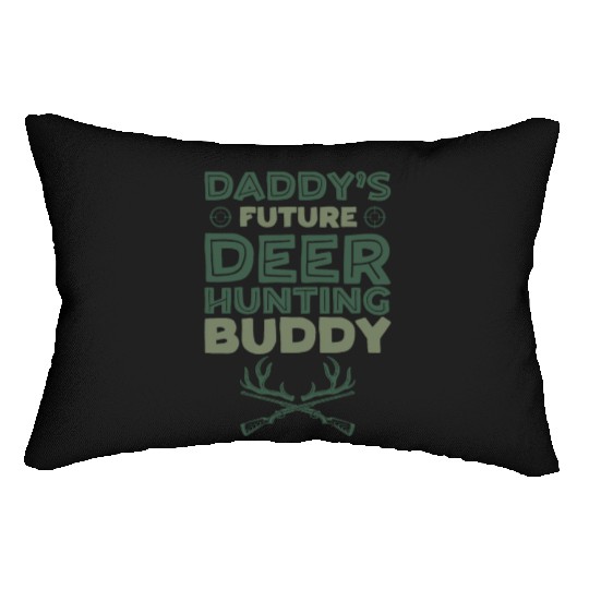 Buck Deer Hunting Hunter Kid Lumbar Pillows