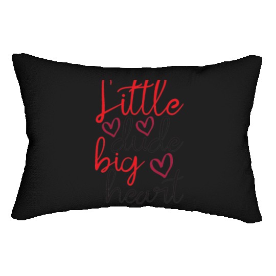 Little dude big heart Lumbar Pillows