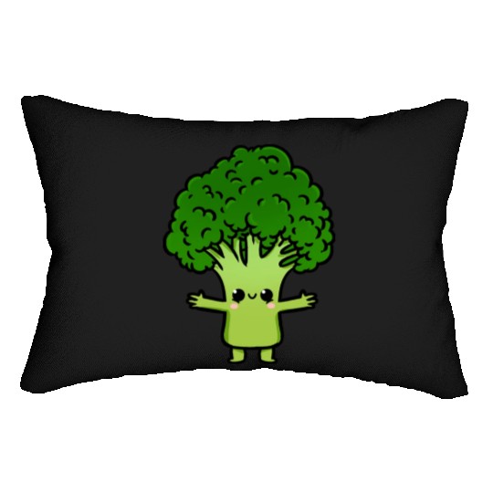 Kawaii Broccoli For Broccoli Lover Lumbar Pillows