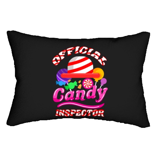 Official Candy Inspector For Halloween Lumbar Pillows