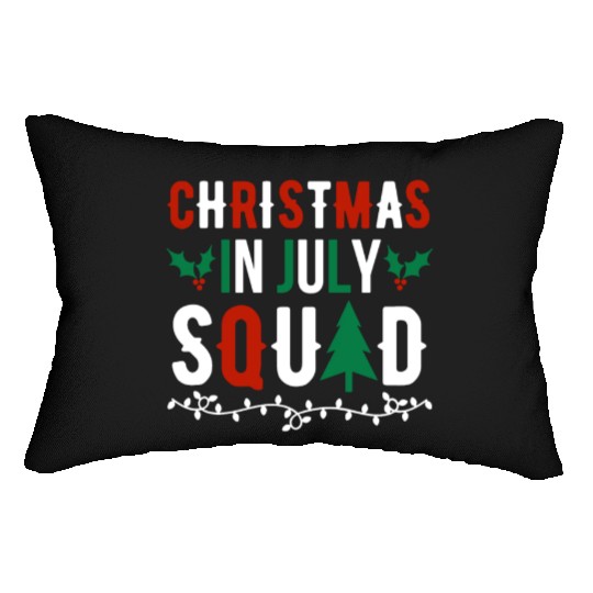 Christmas In July Squad Xmas Matching Family Lumbar Pillows