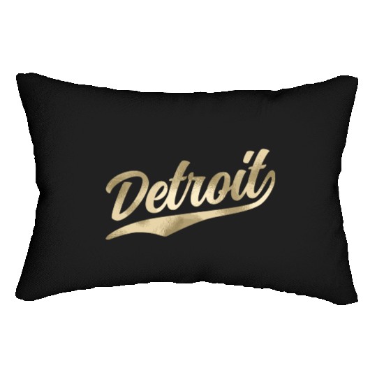 Detroit Michigan Cool Retro 1970S Vintage Lumbar Pillows