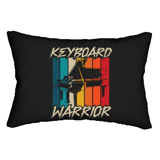 Keyboard Warrior Piano Musician Pianist Music Lumbar Pillows