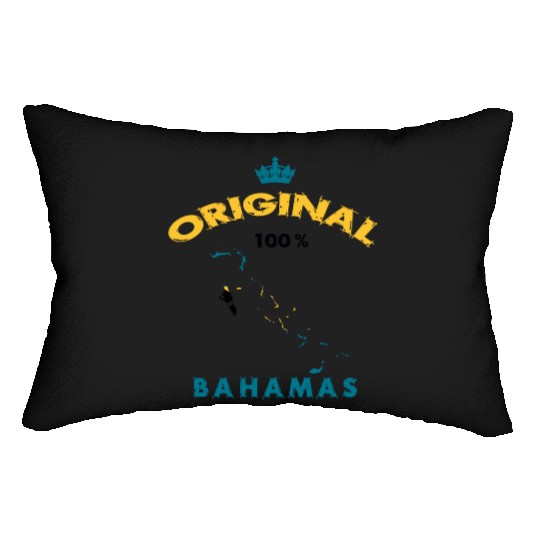 Bahamas original 100% flags design Lumbar Pillows
