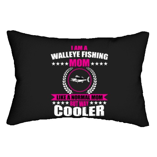 Walleye Fishing Mom For Women Lumbar Pillows