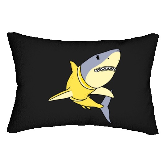 Lemon Shark for Lemon Lover Lumbar Pillows
