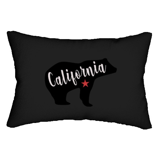 California Bear Flag Lumbar Pillows