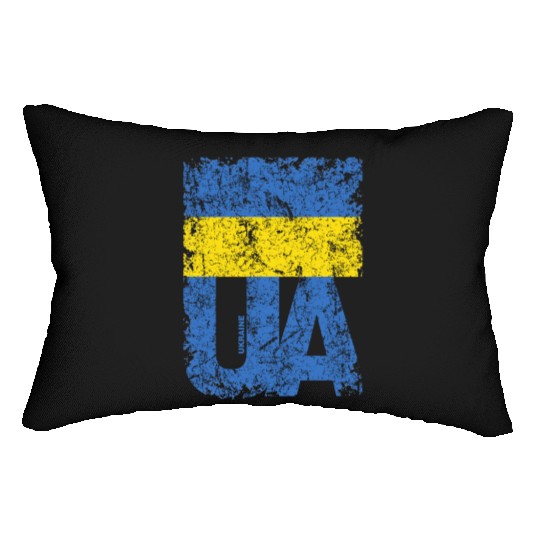 I stand with Ukraine. Support Ukraine. Stop War Lumbar Pillows