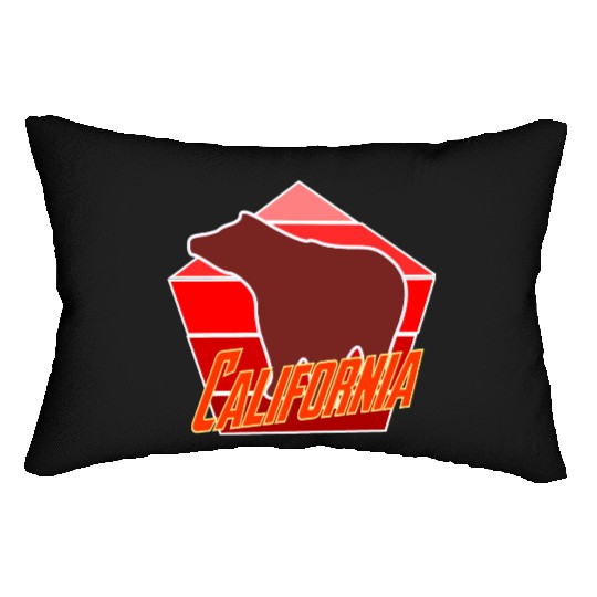 California Bear Flag Lumbar Pillows