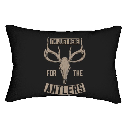 Buck Deer Hunting Hunter Vintage Lumbar Pillows