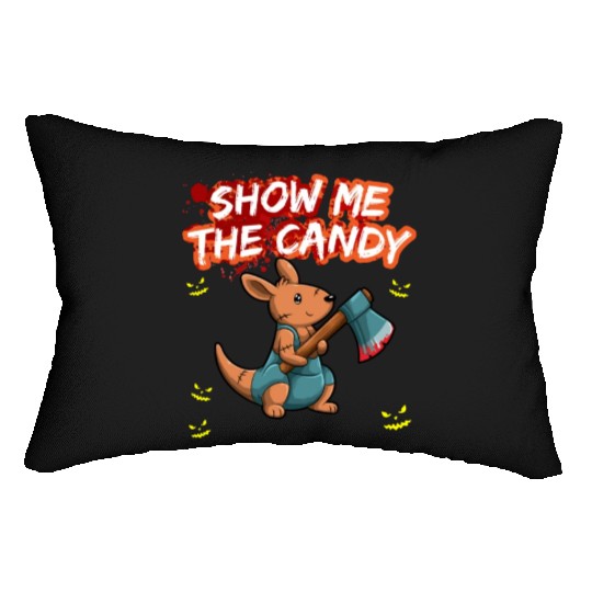 Show Me The Candy Halloween Costume Trick Or Treat Lumbar Pillows