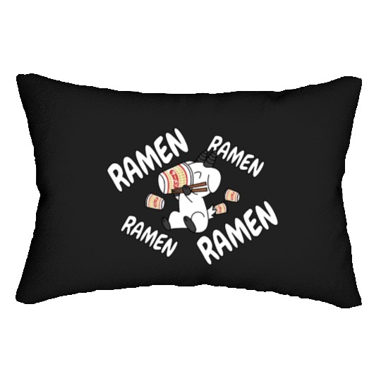 Goat Instant Ramen Noodles Lumbar Pillows