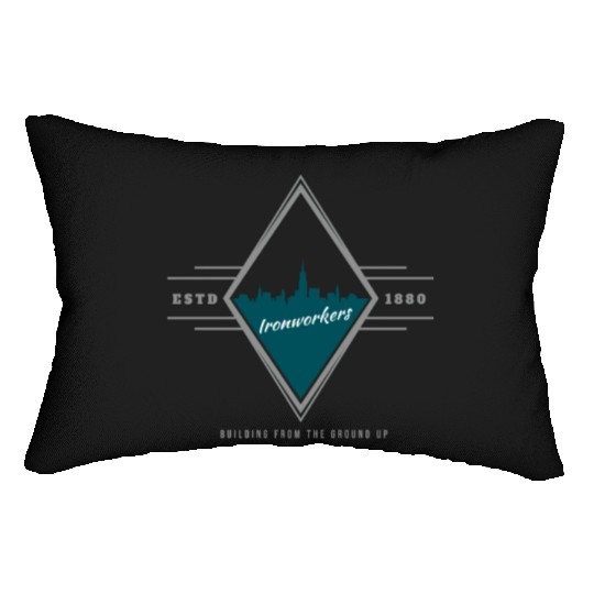 Ironworker Badge Ironworkers Lumbar Pillows