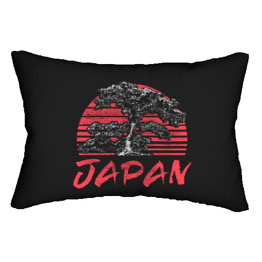 Japan Cherry Blossom Country Lumbar Pillows