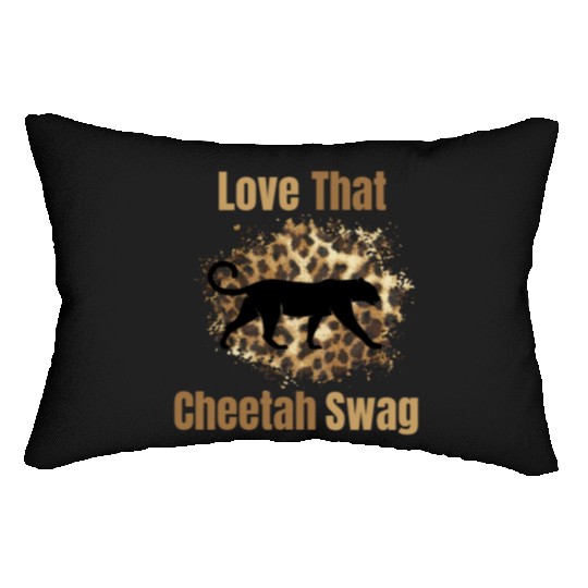 Love That Cheetah Swag Lumbar Pillows