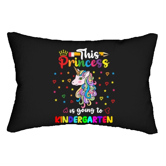 Unicorn Princess Kindergarten Lumbar Pillows