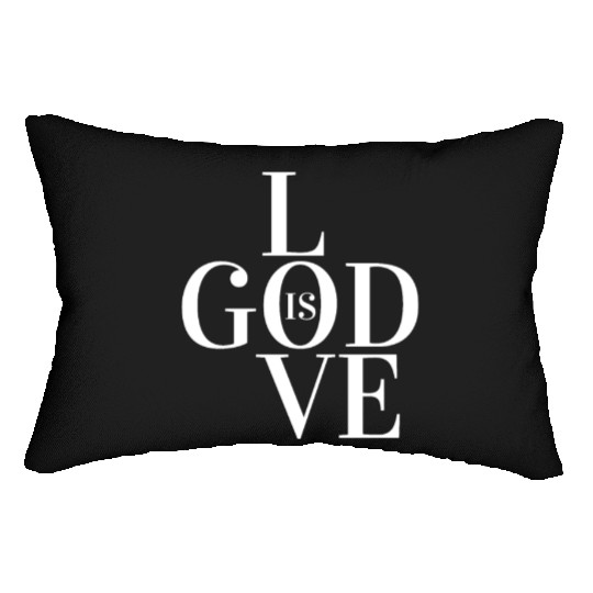 GOD IS LOVE Lumbar Pillows