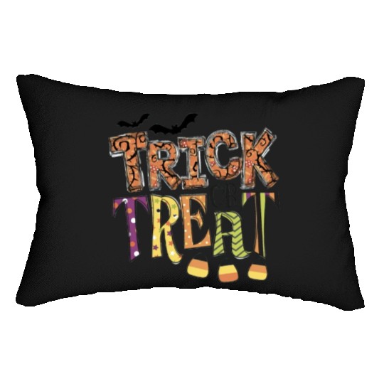 Trick or treat Funny Happy Halloween Pumpkin Spice Lumbar Pillows
