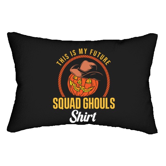 Cowboy Halloween Future Squad Ghouls Skeleton Lumbar Pillows