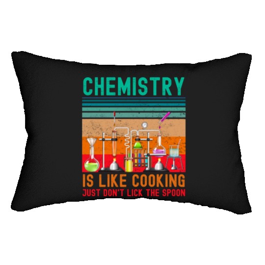 Funny chemistry lab chemical laboratory technician Lumbar Pillows