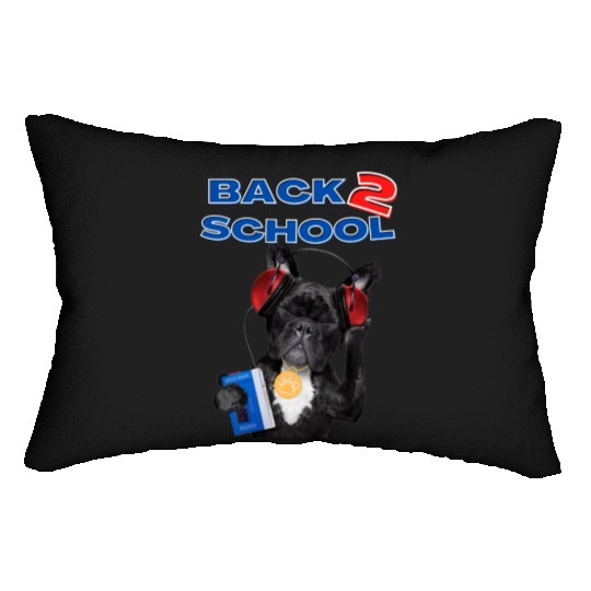 FRENCH BULLDOG BACK 2 SCHOOL aka BACK TO SCHOOL Lumbar Pillows