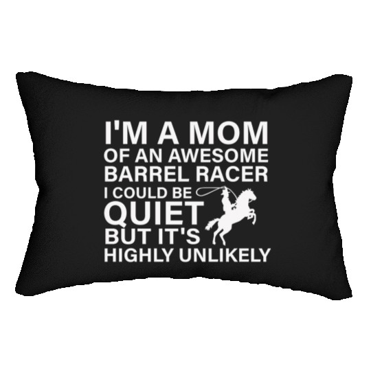 Barrel Racing Mom Barrel Racing Lumbar Pillows Rodeo Horse