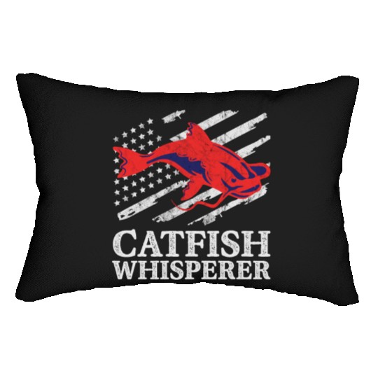 Catfish Whisperer - Wels Catfish Hunter Lumbar Pillows