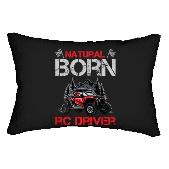 Natural Born RC car Driver Racer Remote Controlled Lumbar Pillows