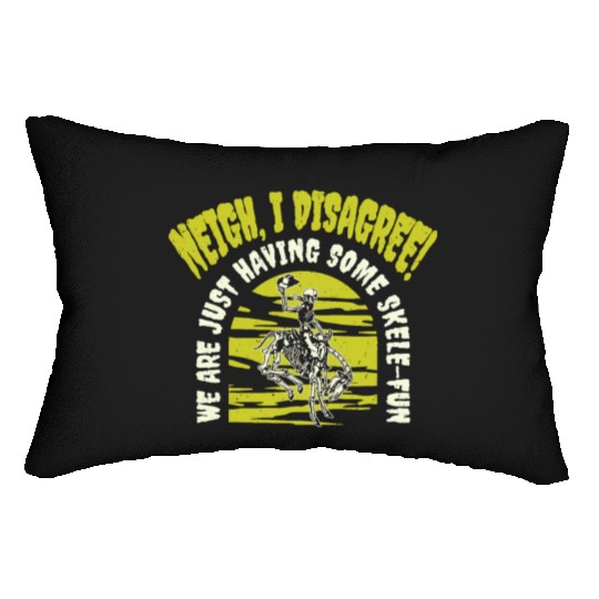 Halloween Cowboy Skeleton Fun Horse Riding Lumbar Pillows